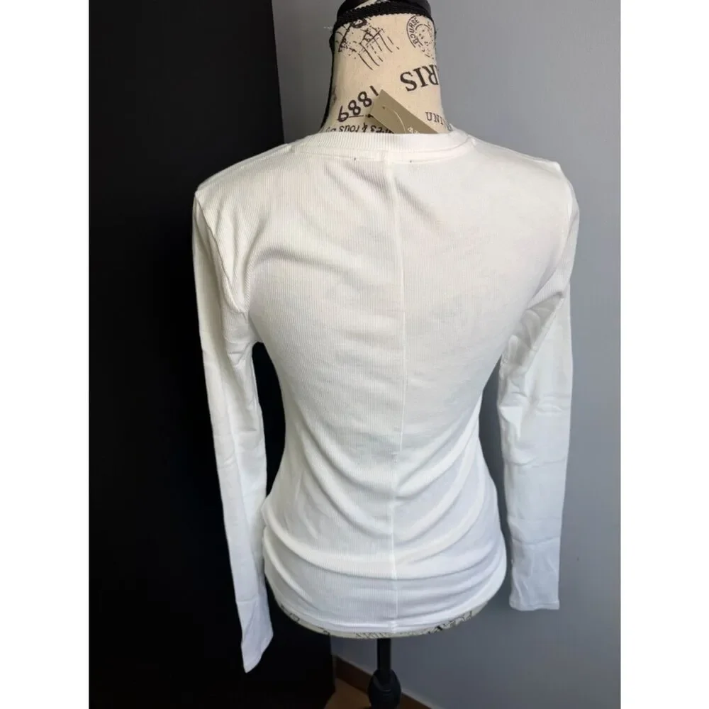 J.Crew Perfect rib long-sleeve T-shirt NWT Size S